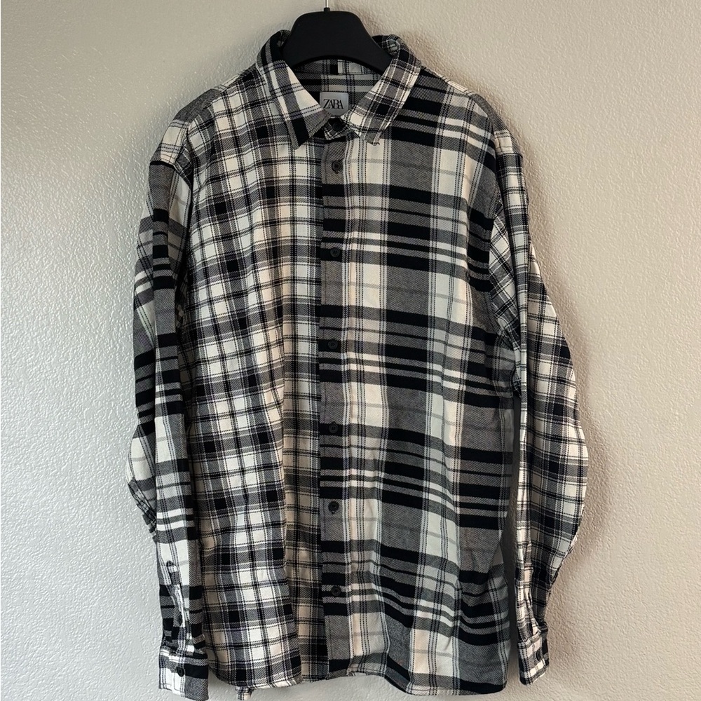 Zara Men's Checkered Overshirt